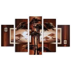 Модульная картина на холсте "Одинокое дерево" 120x72 см Modulka.Ru