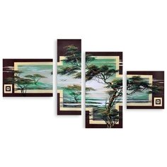 Модульная картина на холсте "Пейзаж саванны" 170x102 см Modulka.Ru