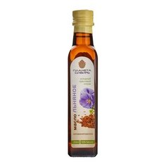 Масло льняное холодного отжима, 250 мг Планета Сибирь