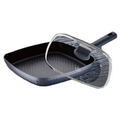 Сковорода гриль MEISTERKLASSE MK-1038-30 серая из литого алюминия с гранитным покрытием 30x30 см.