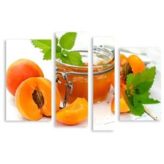 Модульная картина на холсте "Абрикосы" 90x63 см Modulka.Ru