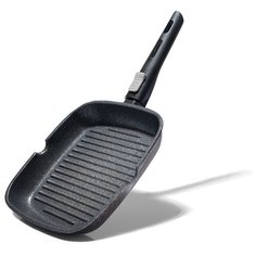 Сковорода-гриль Fissman REBUSTO 24x4 см Квадратная со съемной ручкой (алюминий) (4230)