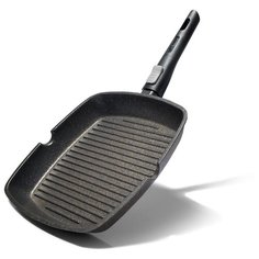 Сковорода-гриль Fissman REBUSTO 28x4,3 см Квадратная со съемной ручкой (алюминий) (4231)