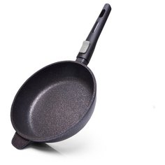 Сковорода Fissman REBUSTOглубокая 24x6,5 см со съемной ручкой (алюминий) (4228)