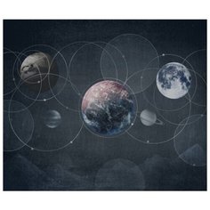 Фотообои 3D "Стильная галактика" 300х250 (ШхВ)