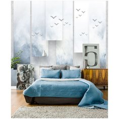 Фотообои 3D "Птицы в тумане" 300x250 (ШхВ)