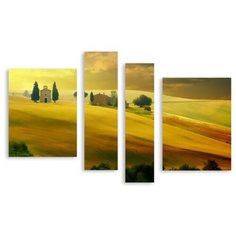 Модульная картина на холсте "Осенняя Тоскана" 120x79 см Modulka.Ru