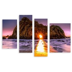 Модульная картина на холсте "Солнечная дорожка" 120x80 см Modulka.Ru