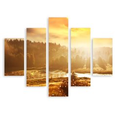 Модульная картина на холсте "В лучах солнца" 150x121 см Modulka.Ru