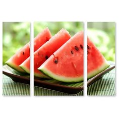 Модульная картина на холсте "Дольки арбуза" 170x120 см Modulka.Ru
