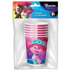 Trolls. Набор бумажных стаканов-3, 6 шт*250 мл ND Play