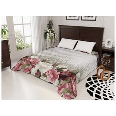 Покрывало стеганое "Акварель", 145*210см Сирень