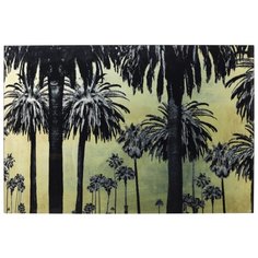 KARE Design Картина Palms, коллекция "Пальма" 120*80*4, Полипропилен, Стекло, Золотой