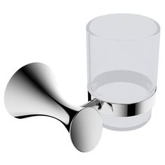 Стакан подвесной, матовое стекло LINISI мод. LIRA, настенный, арт. 83384-A хром.