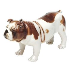 Скульптура. Императорский фарфоровый завод. Английский бульдог. 15 см.