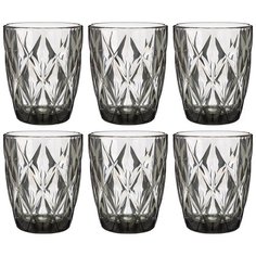 Набор стаканов Lefard ромбо из 6шт. серия muza color 240 мл / в=10 см (781-126)