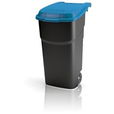 Контейнер для мусора на колёсах Rotho ATLAS 100 л 59,0*44,0*92,0 черный/синий