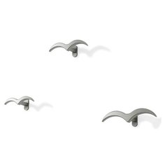 Набор из 3 настенных крючков Umbra Alouette никель (1015537-410)