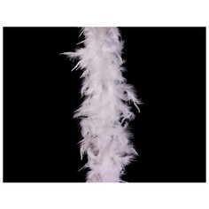 Гирлянда БОА ИЗ ПЕРЬЕВ, 184 см, цвет: белый, Kaemingk 728502