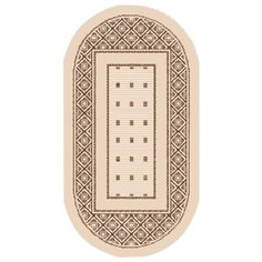 КОВЕР ЦИНОВКА "ЭКО" 0,5*0,8 М 7903/01 ОВАЛЬНЫЙ (1/10) "ЛЮБЕРЕЦКИЕ КОВРЫ"
