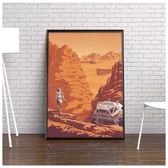 Постер Марсианин 50х70 см.В Рамке RED Panda