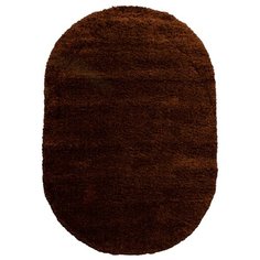 КОВЕР ФРИЗЕ "SHAGGY ULTRA" ОВАЛЬНЫЙ 0,8*1,5 М S600 BROWN (1) "МЕРИНОС"