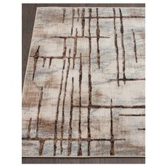 Ковер прямоугольный бежевый/синий д717 Сиера 1 х 2 м. Меринос