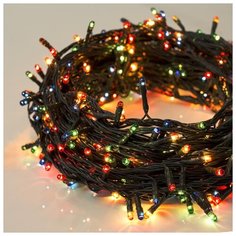 Гирлянда Luazon Lighting Нить, 15 м, 400 ламп, 220V, 8 режимов, нить темная, свечение мульти (703309)
