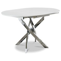 Стол раскладной Charly 100-129, белый/хром I Modern