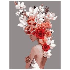 Картина по номерам Paintboy Original , 36695 Девушка-цветок. Обаятельная нежность (Джадд Эми) 40х50см