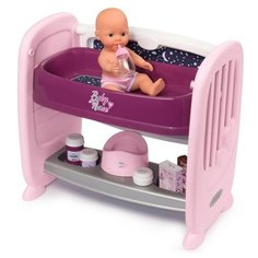 Кроватка 2 в 1 Smoby Baby Nurse для пупсов 220353