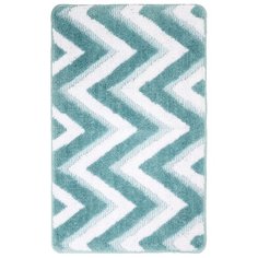 Коврик для ванной Fixsen River 1-ый, FX-5004С, голубой, 50х80 см.