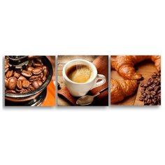 Картины на холсте LOFTime 3 шт 30Х30 КОФЕ К-82-3030