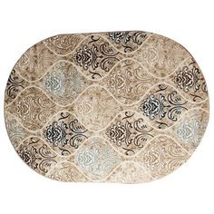 КОВЕР ХИТ-СЕТ "VALENCIA DELUXE" ОВАЛЬНЫЙ 0,8*1,5 М D310 CREAM-BROWN "МЕРИНОС" Merinos