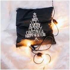 "Ретро гирлянда LVMPV "Шарль", с диммером, черная, 6 метров, 12 ламп"