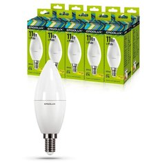Комплект светодиодных лампочек Свеча Ergolux LED-C35-11W-E14-3K