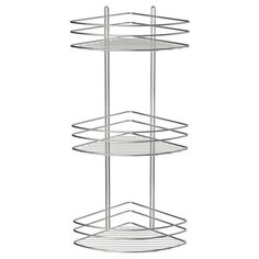 Полка угловая трехэтажная, хром GR-820-3 (FX-850-3) Grampus