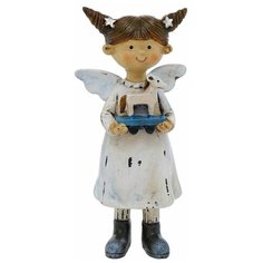 Фигурка АНГЕЛОК ПАММИ С ЛОШАДКОЙ, полистоун, 12 см Boltze