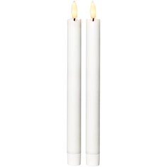 Свечи светодиодные FLAMME, 2 шт., с таймером, высота - 25 см, цвет - белый, 063-30 Star Trading