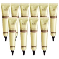 Lador Ночная восстанавливающая сыворотка для волос Snail Sleeping Hair Ampoule 20ml 10шт Lador