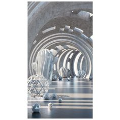 Супермоющиеся антивандальные фотообои Антимаркер, 3D Тоннель времени, 1-A-1011, 150х270 см