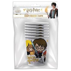 Harry Potter. Набор бумажных стаканов, 6 шт*205 мл (чиби) ND Play