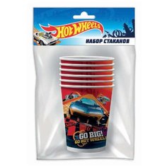 Hot Wheels. Набор бумажных стаканов-1, 6 шт*250 мл ND Play