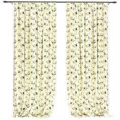 Фотошторы "Морес", 145*260 см, 2 шт. Сирень