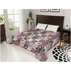 Покрывало стеганое, "Ампир", цвет розовый, 145*210 см. Сирень