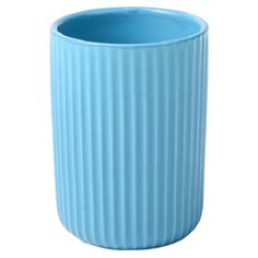 Стакан для зубных щеток керамический матовый Плиссе CE1610LA-TB Аквалиния