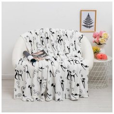 Плед Belezza Кошки, 180*200 см, микрофибра, 190 г/м2, полиэстер