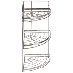 Полка для ванной комнаты угловая трехуровневая 08.AE-596 Аквалиния