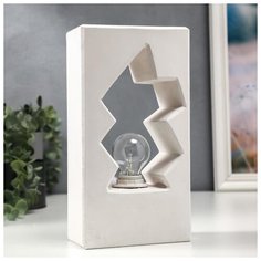 Лампа настольная Risalux E14, 40 Вт, белый, 13*7,5*24,5 см