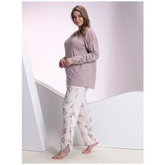 Пижама Arya Женская Печатная 12514 XXXL Серый